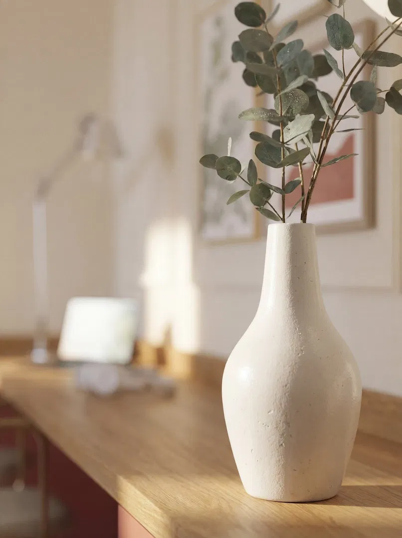 Penthouse bedroom detail on floor 17 with premium finishes at Mia Tower