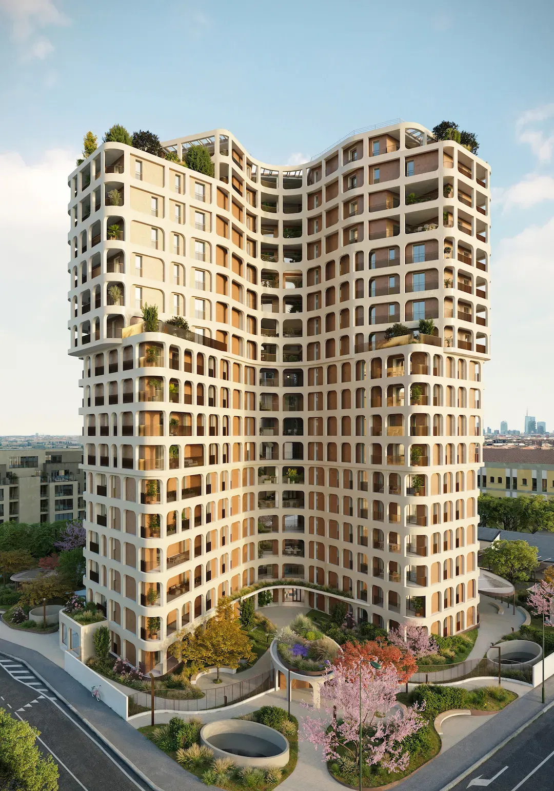 Architectural render of Mia Tower