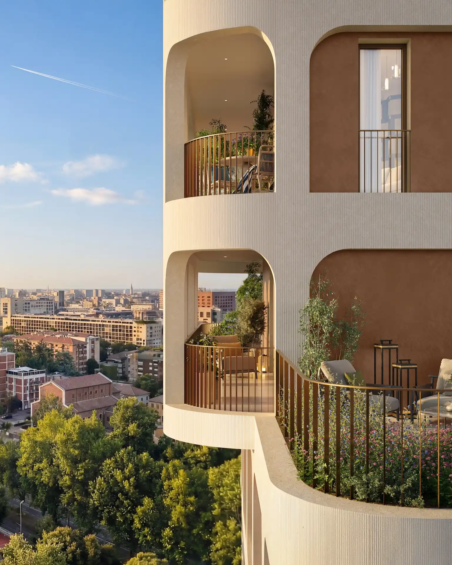 Vista esterna del progetto Mia Tower